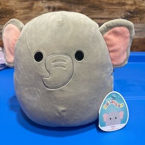 2- SQUISHMALLOWS 8" MILA The Elephant Rainbow Ears and without rainbow ears.